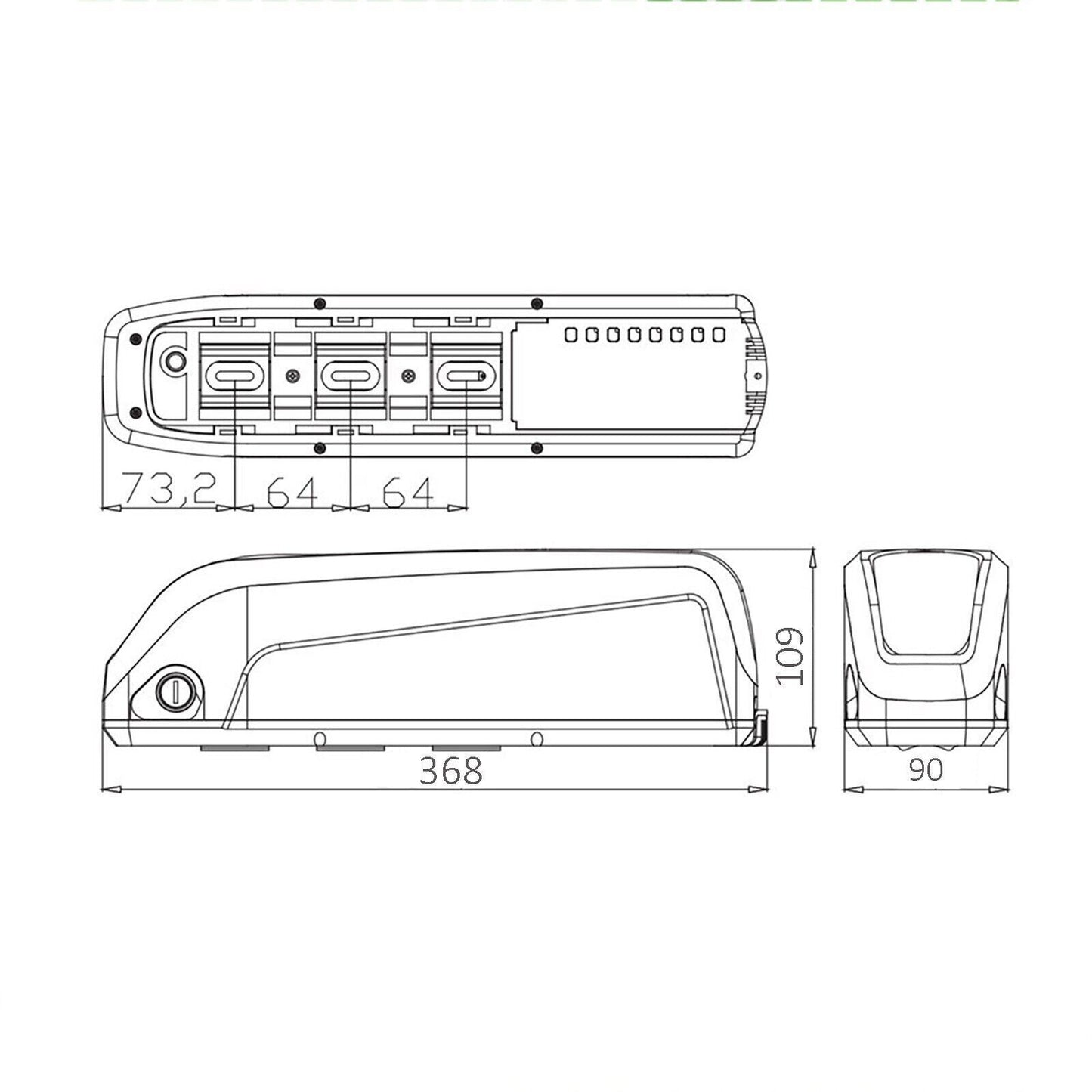 TONGSHENG TSDZ2B 500W Mid Drive Ebike Conversion Kit + SAMSUNG Cell 20AH Battery
