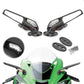 Motorcycle Adjustable Wind Swivel Wing Fin Rearview Side Mirror For Honda Suzuki Kawasaki