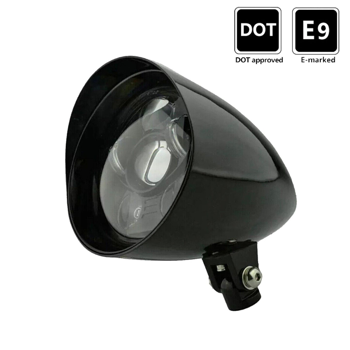 DOT E9 5.75" alloy LED daymaker bullet headlight Harley LOW RIDER FAT STREET BOB
