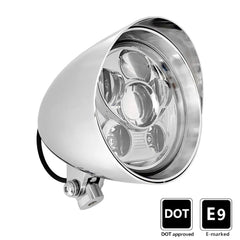 DOT E9 5.75" alloy LED daymaker bullet headlight Harley LOW RIDER FAT STREET BOB - TDRMOTO