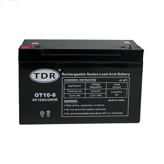 6V 10AH AGM Deep Cycle Battery SLA Sealed UPS Alarm Toy Replace 4Ah 5Ah 6Ah 7Ah 9Ah