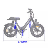 TDR Electric Bicycle Ebike Mountain Bike Li-Ion Battery 20'' Fat Tyres - TDRMOTO