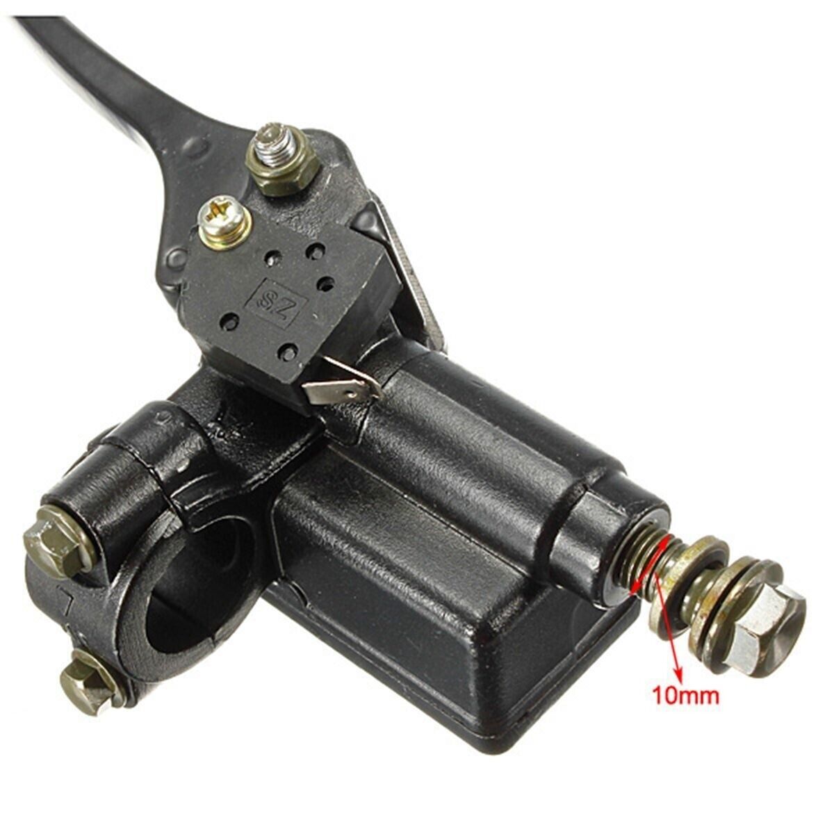 Front Right Hand 10mm Banjo Hydraulic Brake Master Cylinder ATV Dirt Bike Pitpro