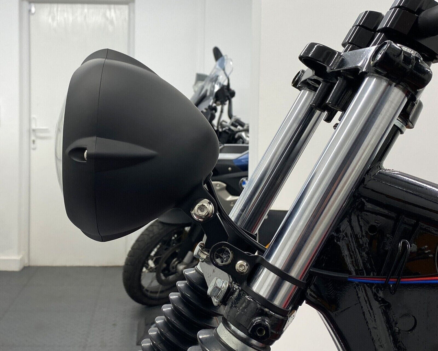 DOT SAE Motorbike Headlight LED Projector Vintage Custom Retro Bike 7'' Inch Chopper