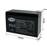 12V 7AH 7.5AH TDR AGM Deep Cycle AGM Alarm UPS Spot Light Alarm Cooter Battery - TDRMOTO