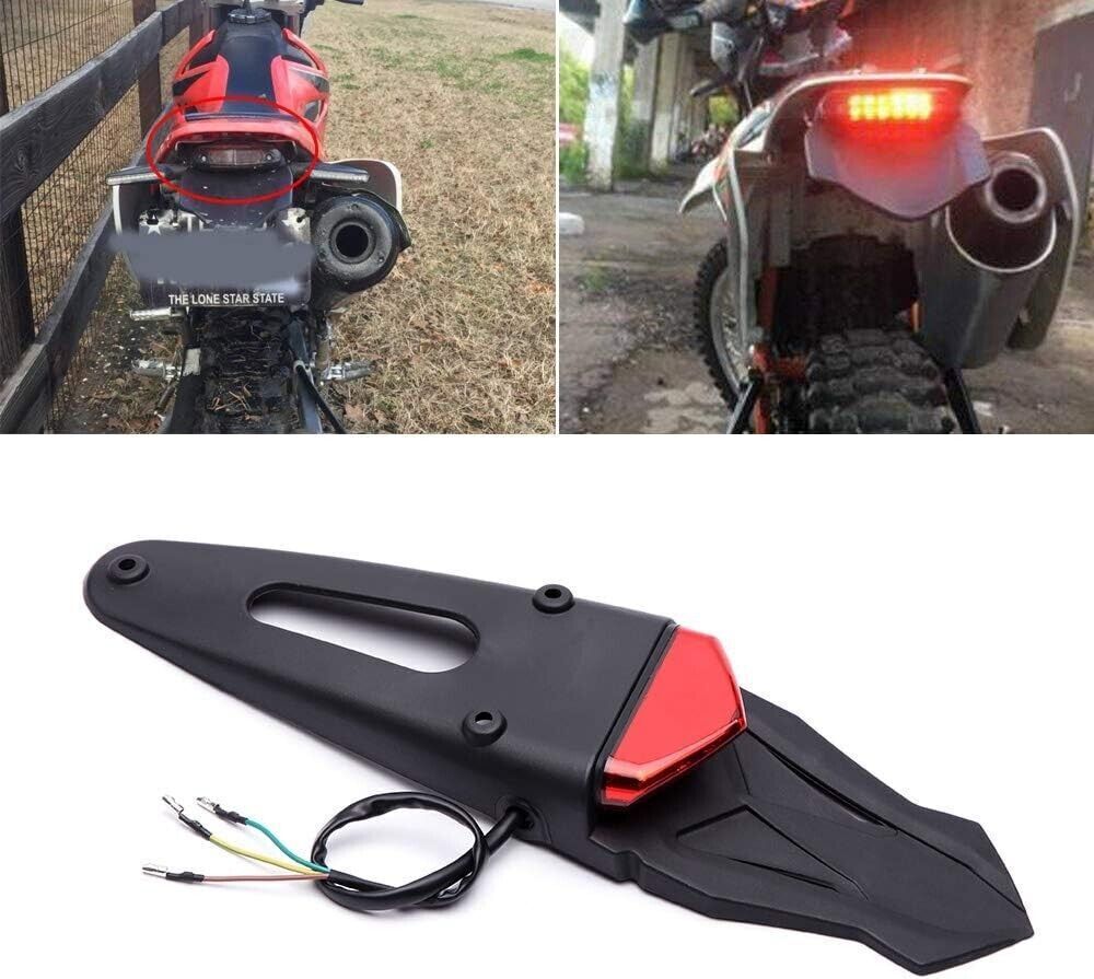 Universal Motorcycle LED Tail Light Rear Fender for Honda Yamaha KTM Enduro MX DIRT BIKE
