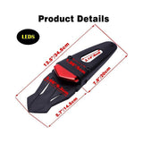 Universal Motorcycle LED Tail Light Rear Fender for Honda Yamaha KTM Enduro MX DIRT BIKE - TDRMOTO