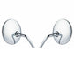 Chrome Rear View Mirror 8mm 10mm For Motorbike Motorcycle Universal Fitment