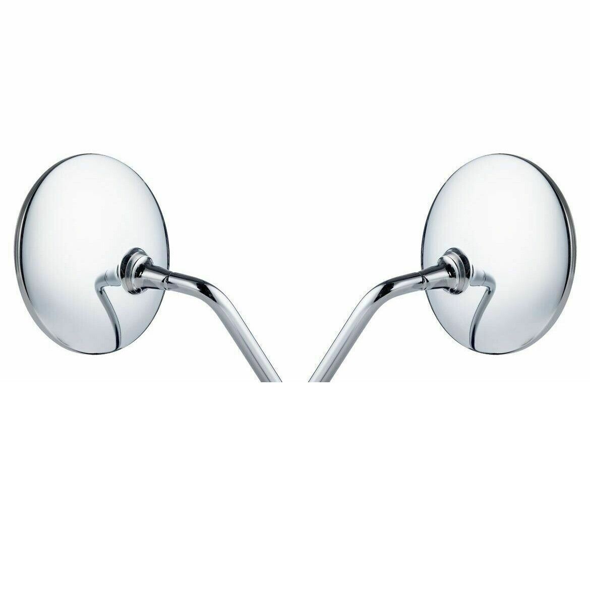 Chrome Rear View Mirror 8mm 10mm For Motorbike Motorcycle Universal Fitment