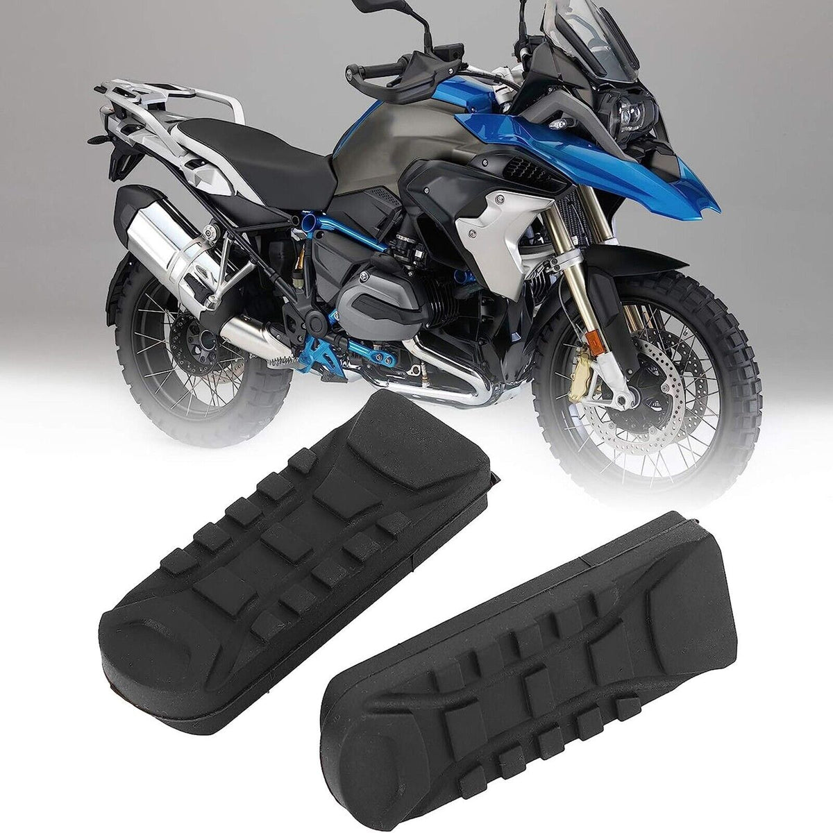 2pcs Motorcycle Front Rubber Foot Pegs Pedal Footrest for BMW S1000XR R1250GS R nine T F850GS F750GS - TDRMOTO