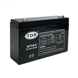 6V 10AH AGM Deep Cycle Battery SLA Sealed UPS Alarm Toy Replace 4Ah 5Ah 6Ah 7Ah 9Ah - TDRMOTO
