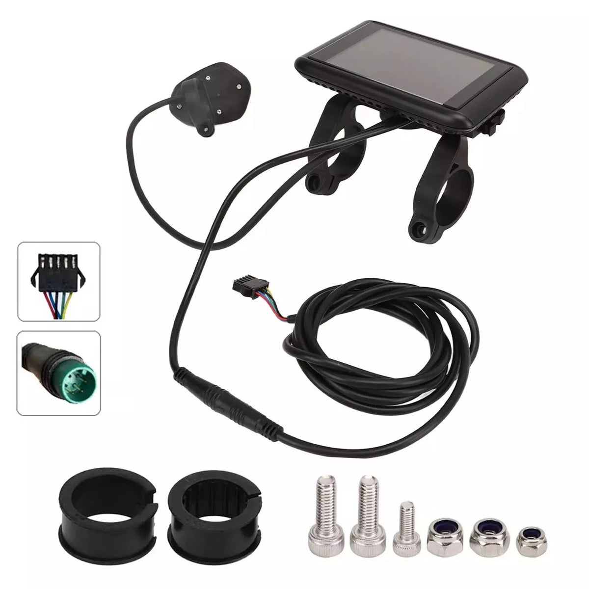 Electric Bike Bicycle Panel UKC1 Colored LCD Display For E-Bike Kit 5 pins plug with SM plug adapter OMD Protocal - TDRMOTO
