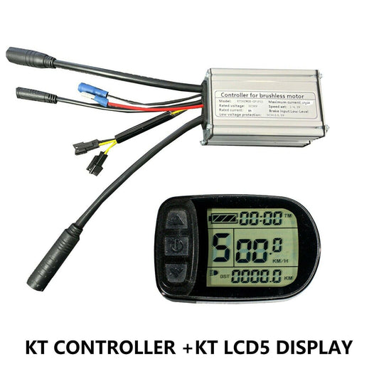 KT Controller 36V 15A & KT LCD5 Display For 250W 350W Hub Motor Electric Bike