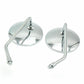 Chrome Rear View Mirror 8mm 10mm For Motorbike Motorcycle Universal Fitment