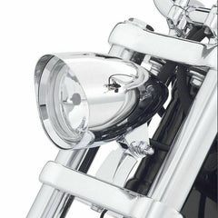 4.5'' Chrome/Black Motorcycle Bullet Headlight Light For Harley Davidson Choppers Silver - TDRMOTO