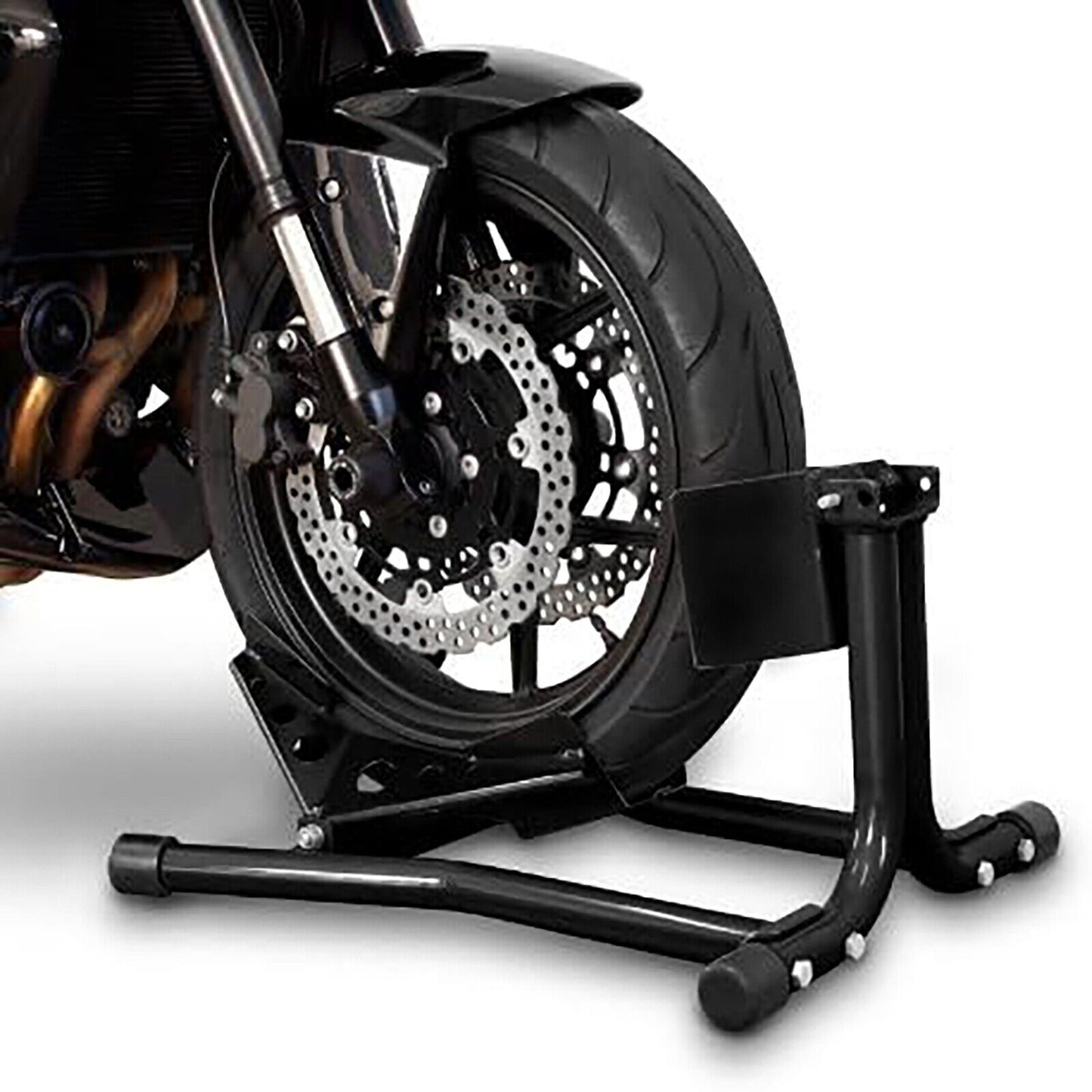 Motorcycle Front Wheel Stand Chock Parking Lock Holder Support
