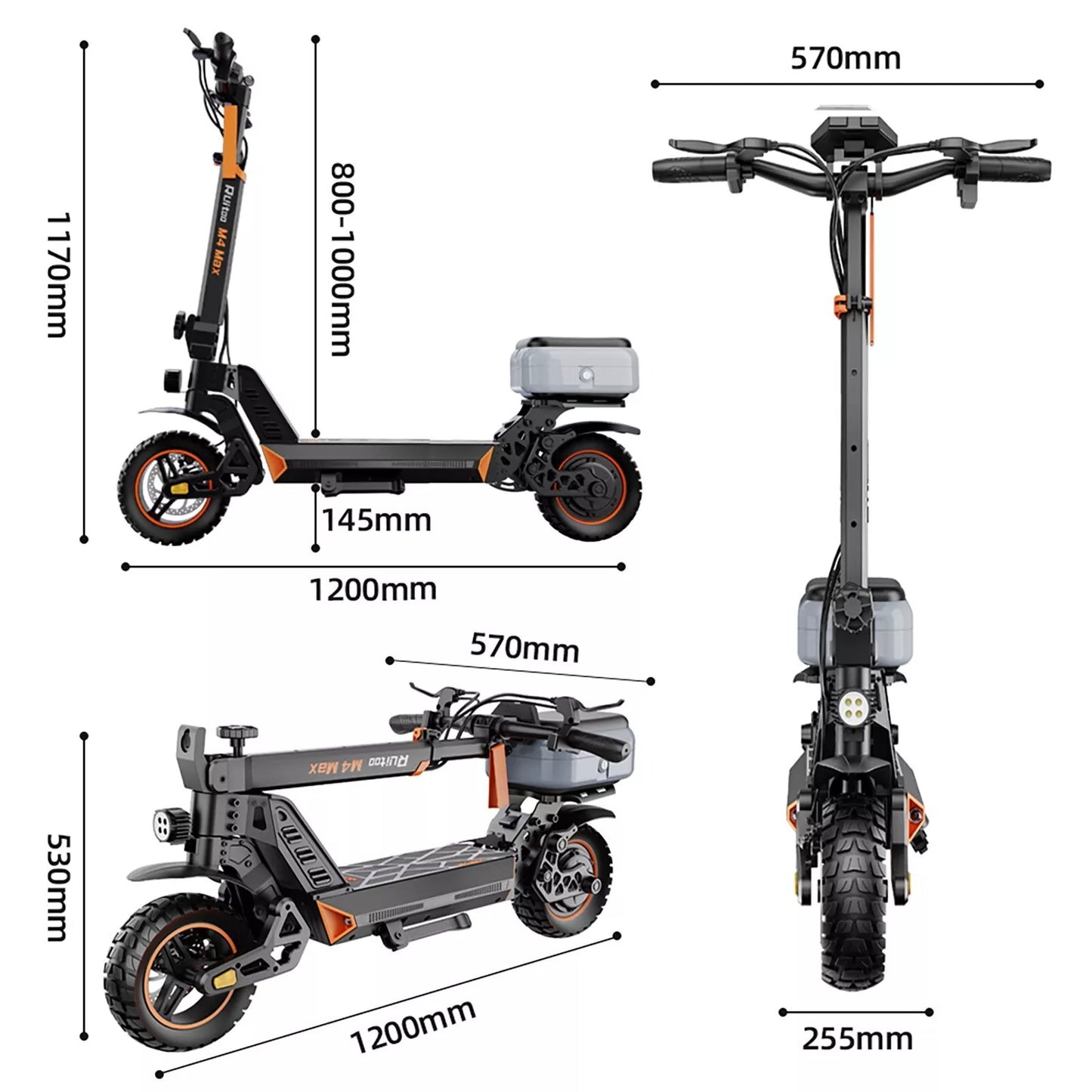 Preorder - 10" Tyre Electric Scooter Adult Off Road Foldable E scooter 1000W 32 - 41KM/H