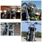 Black/Chrome Universal Square Retro Motorcycle Headlamp Rectangle Front Head Light For Harley Chopper Bobber Triumph Sportster