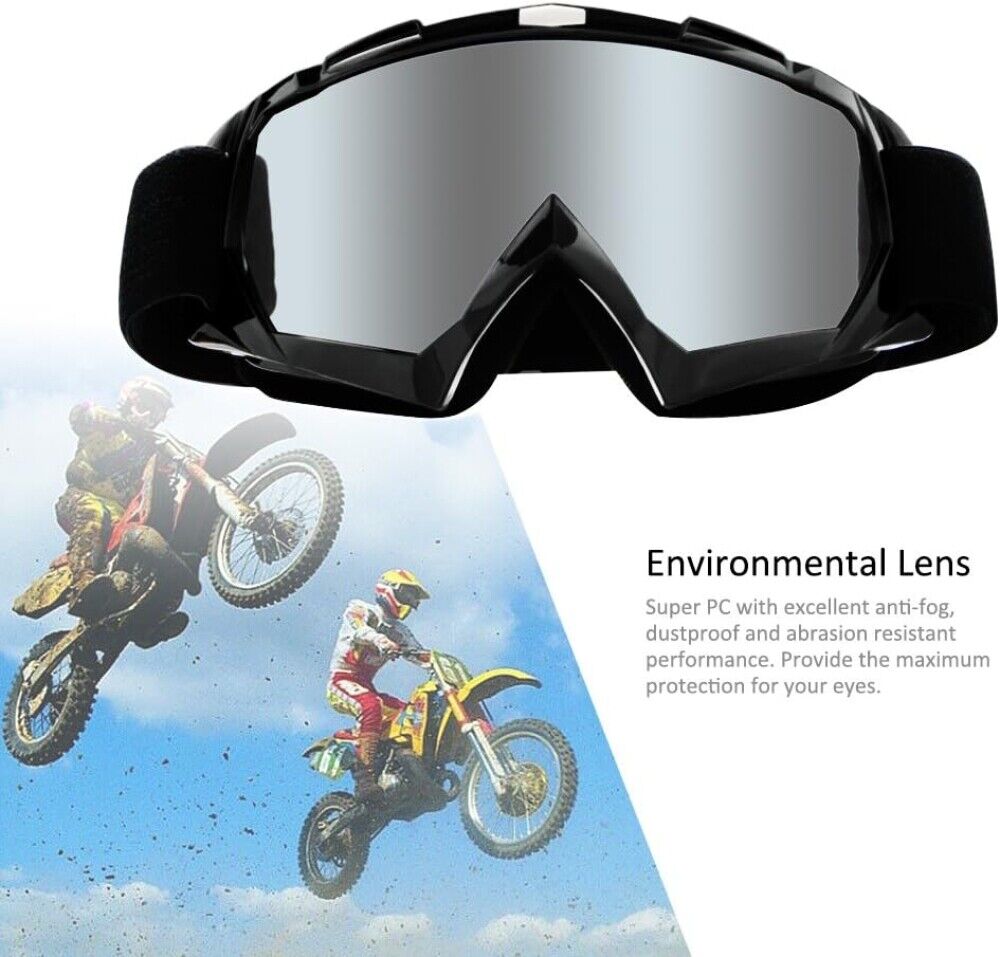 CSG Black & White Tinted Lens Goggles For Outdoor Activity Sports Cycling Snow Skiing