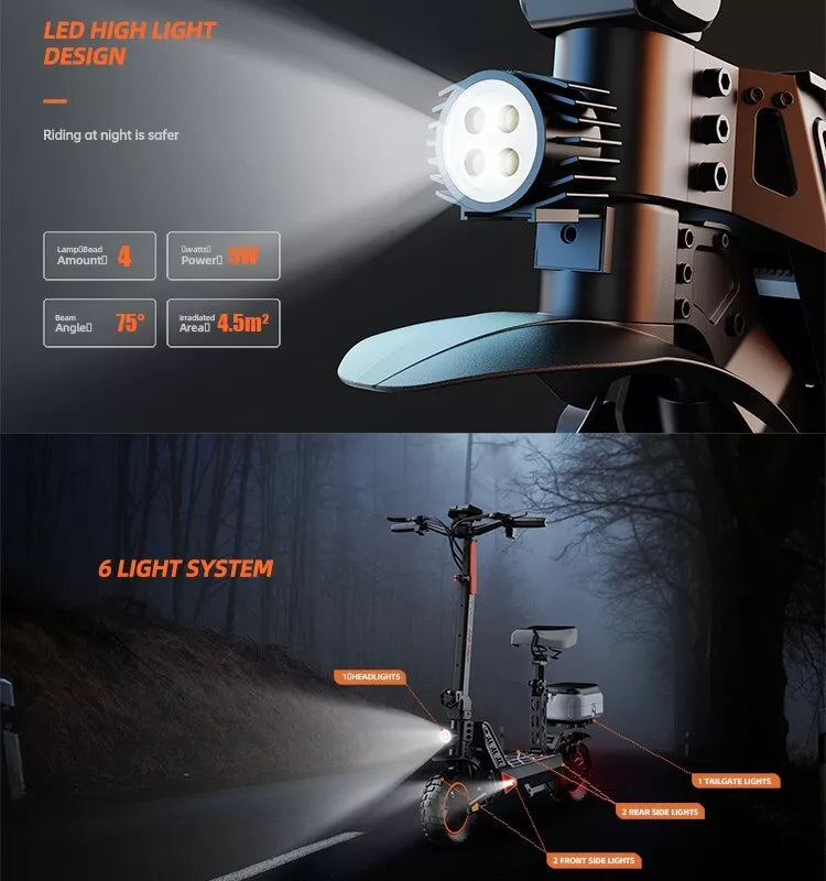 Preorder - 10" Tyre Electric Scooter Adult Off Road Foldable E scooter 1000W 32 - 41KM/H