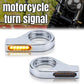1 Pair Front Motorcycle LED Turn Signal Indicators with 41mm Fork Tubes Clamp Mount