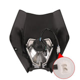 Dirt Bike Rec Reg Headlamp (Black) Tail Light Kit For Suzuki KTM Honda Enduro MX - TDRMOTO