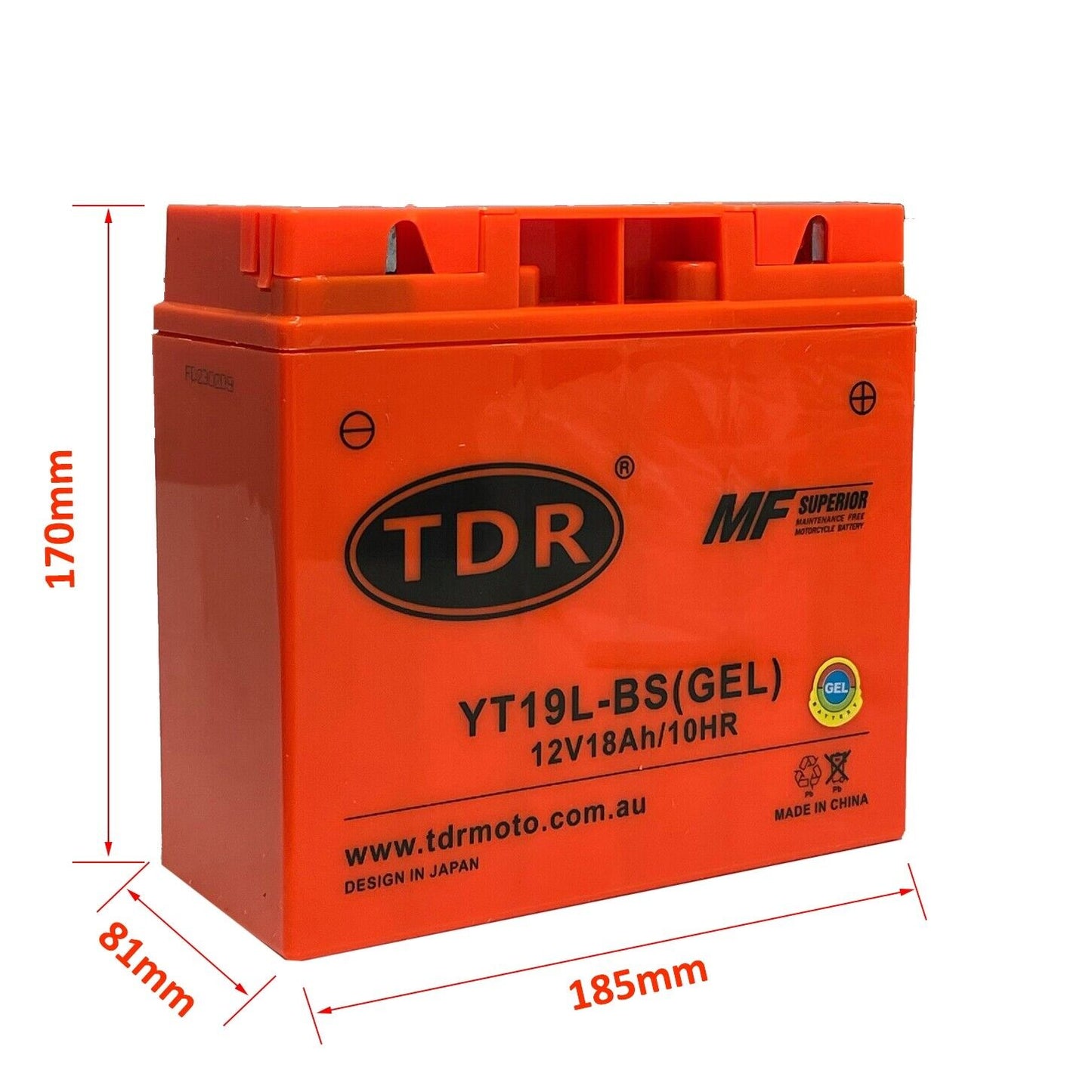 YT19BL-BS 12V 18Ah Motorcycle Battery For BMW R1150R RS RT K1100LT R1100GS R1100RS