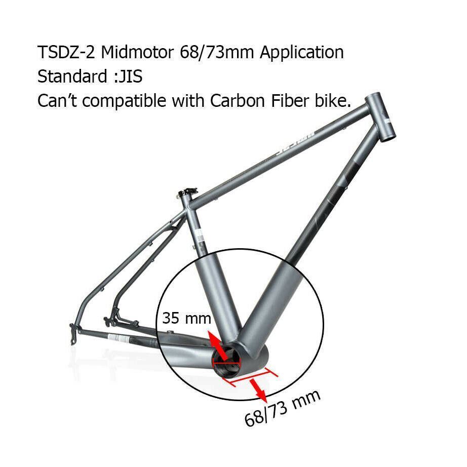 TONGSHENG TSDZ2B 500W Mid Drive Ebike Conversion Kit + SAMSUNG Cell 20AH Battery