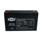 OT7-6 6V 7Ah SLA Sealed Lead Acid Rechargeable Battery F1/4.8mm Terminals