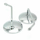 Chrome Rear View Mirror 8mm 10mm For Motorbike Motorcycle Universal Fitment