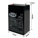 Brand New 6V 5.0AH SLA Rechargeable battery 6volt Sealed Lead 5ah Toy Electric - TDRMOTO