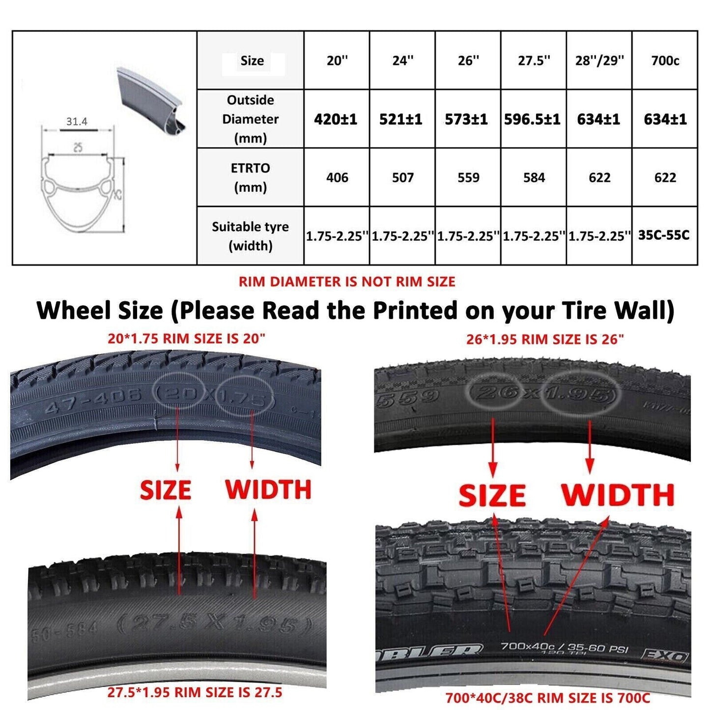 350W 28" 29" 700C Rear Hub Electric Bike Conversion Kit