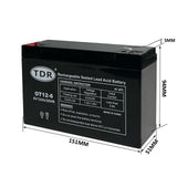 Brand NEW 6V 12AH SLA battery UPS Solar Power Scooter ride-on toy - TDRMOTO