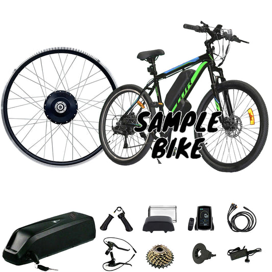 EBike Electric Bike Conversion Kit 750W Rear 27.5'' Wheel + 15A Battery