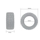 90/65-6.5 Tubeless Knobby Tyre for Mini Pocket Bike, Dirt Bike, Electric Scooter