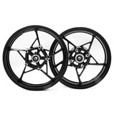 Black Front & Rear Wheel Rim For Kawasaki Z900 Z 900 2017 2018 2019 2020 2021 2022 - TDRMOTO