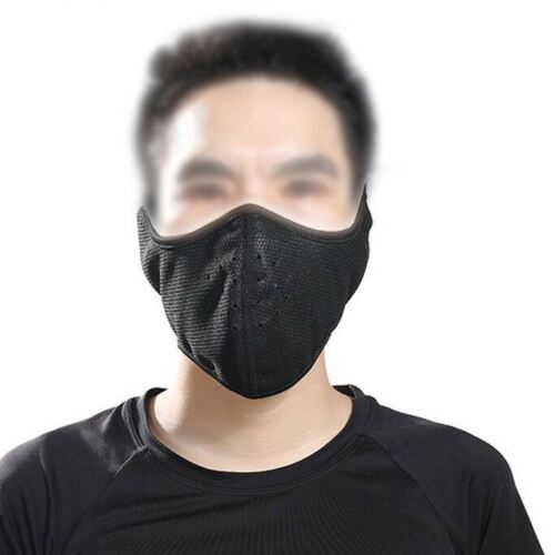 Black Half Face Mask Bike Motorcycle Ski Snow Snowboard Biker Cycle Winter Cover