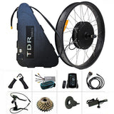 Electric Bike Rear Conversion Kit 2000W 26" 31.2Ah FAT TYRE Battery Bicycle EBike - TDRMOTO