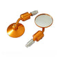 Gold CNC 7/8" Handle Bar End Rear-view Mirror Universal Fit - TDRMOTO