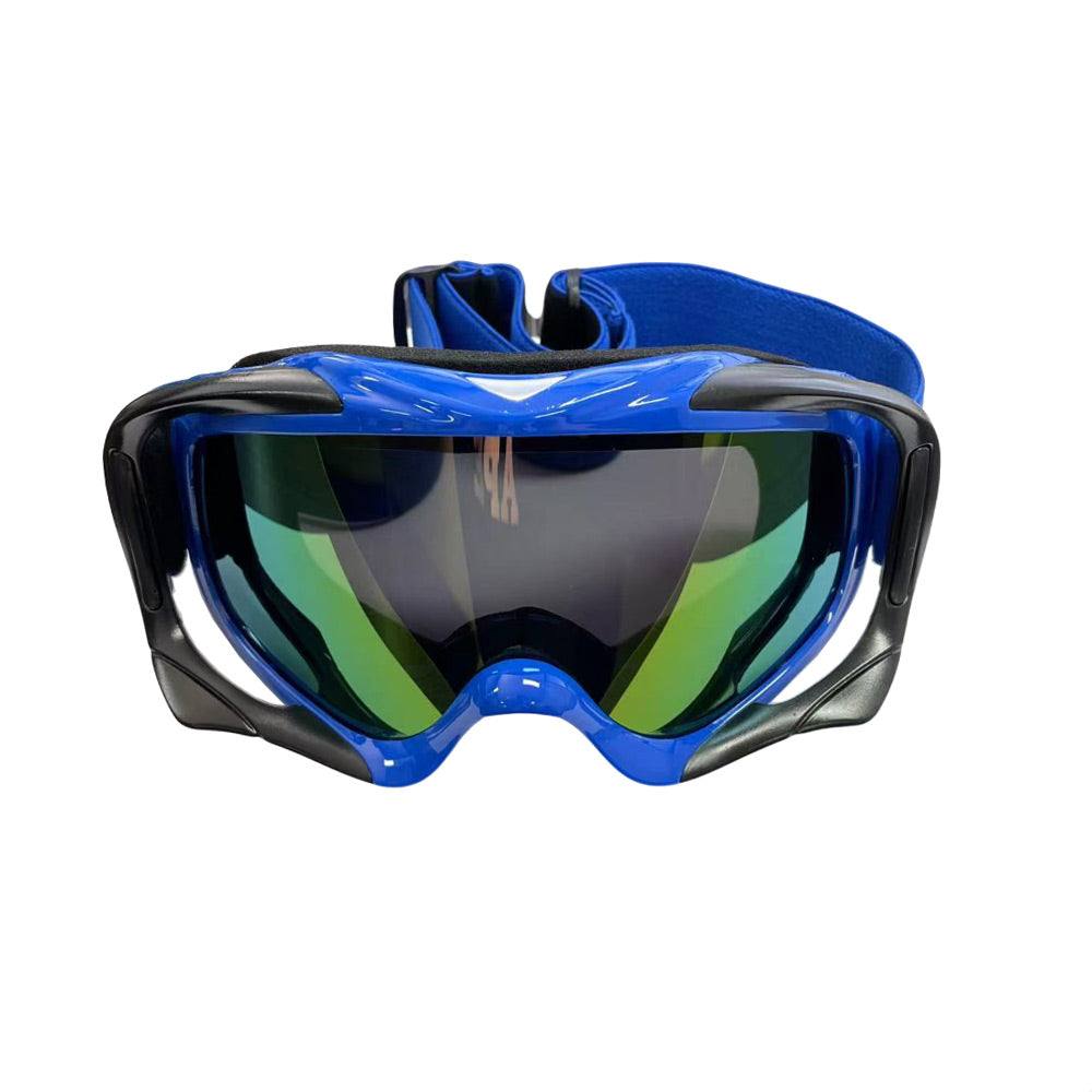 CSG Blue Goggles Tinted Lens Anti Fog For Motocross MX Sports Snow Skiing - TDRMOTO