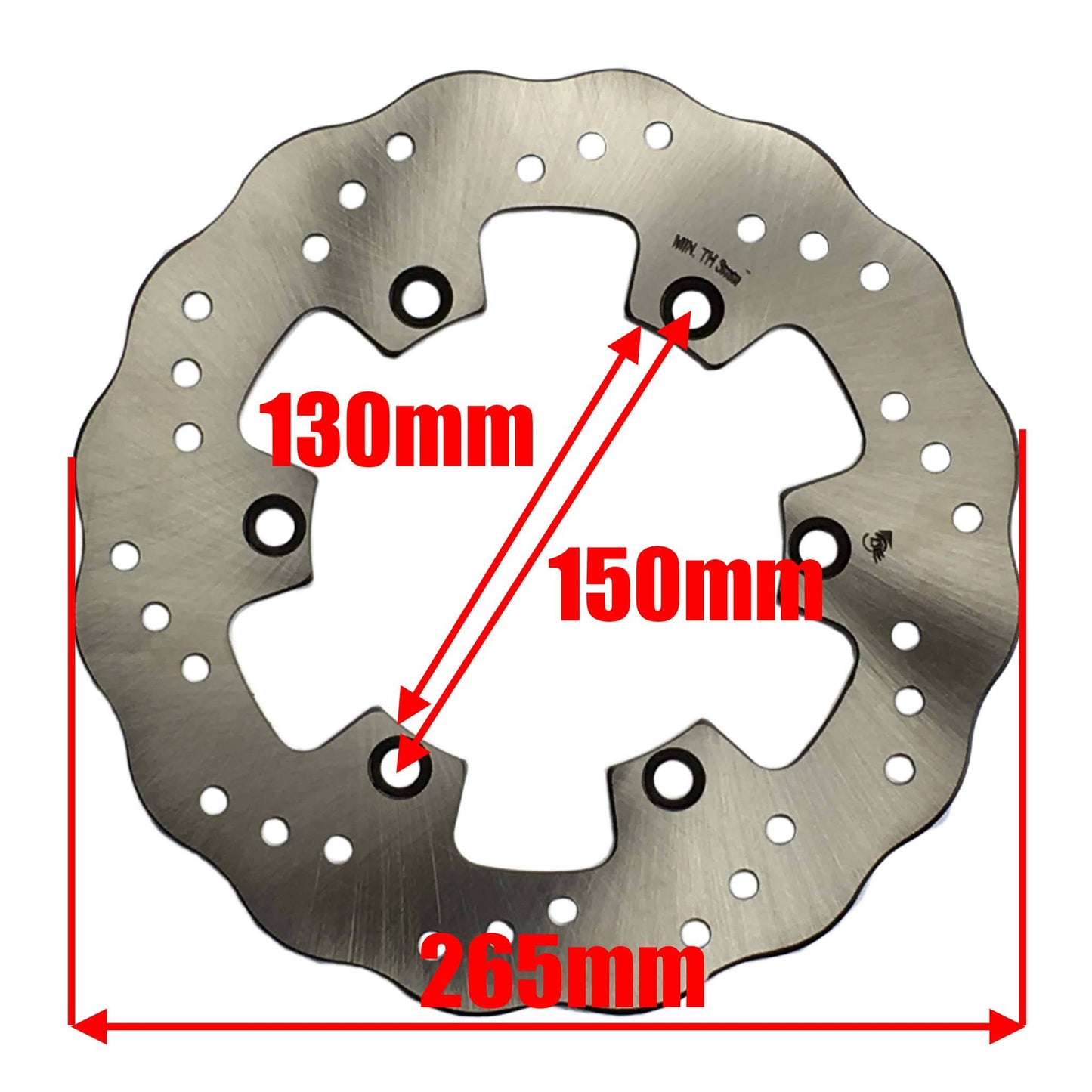 130mm/265mm Front Brake Disc Rotor For TDR XVW300 Dirt Bike - TDRMOTO
