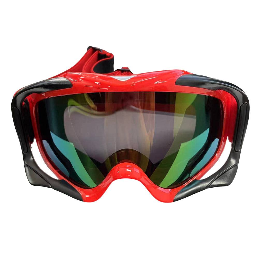 CSG Adult Red Goggles Tinted Lens Anti Fog For Motocross MX Sports Sno ...