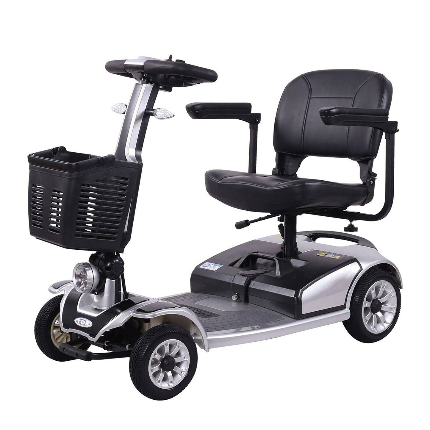 TDR Silver Mobility Scooter Foldable 350W 150kg Weight Capacity Heavy Duty - TDRMOTO