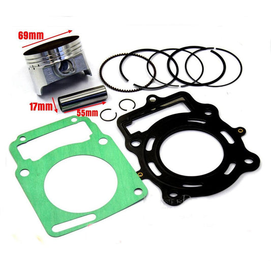 69mm 17mm Pin Piston Ring Kit + Gaskets CB250cc Engine PIT Quad DIRT BIKE ATV - TDRMOTO