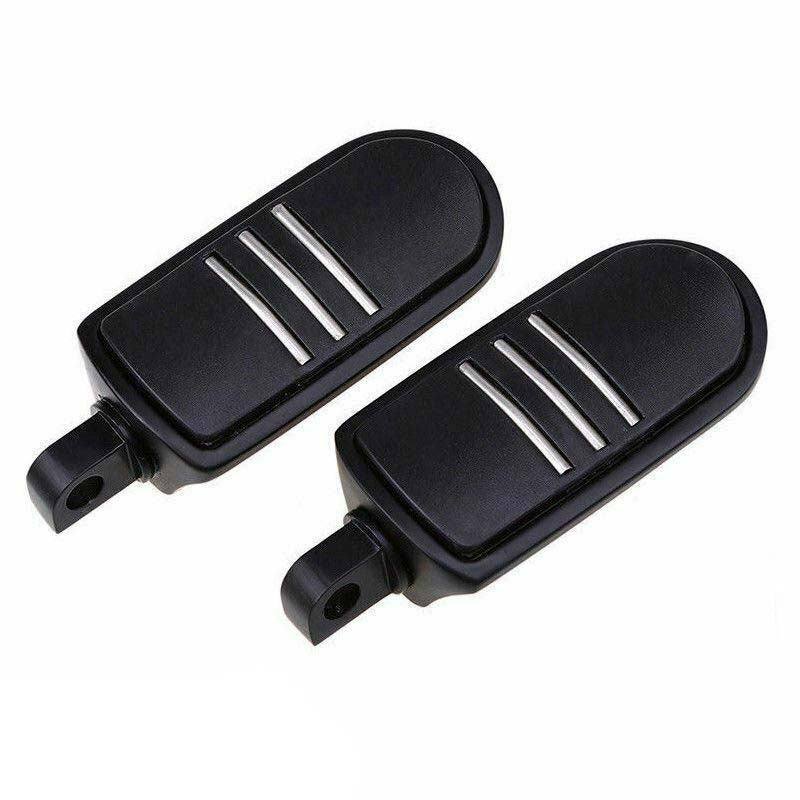 1 Pair Black Motorcycle Highway Passenger Foot Pegs Footrest for Harley Davidson - TDRMOTO