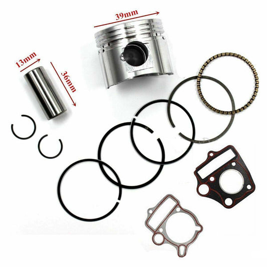 50cc PISTON RING GASKET SET 39mm Pit Dirt bike, Quad, Buggy Kazuma HONDA PITPRO - TDRMOTO