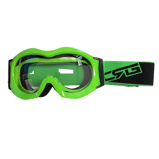 Kids Green Goggles Eye Protection Clear Lens For Outdoor Motor Sports Cycling Skateboarding - TDRMOTO