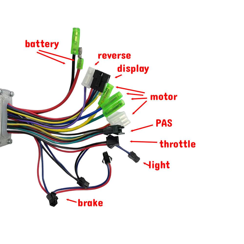 48V Slow Start Controller For 250W eBike Electric Bike Tricycle Brushless Motor - TDRMOTO