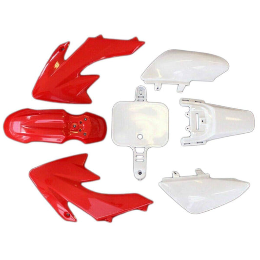 Red Plastics Fairing Fender Kit For Honda CRF50 - TDRMOTO