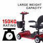 Red Foldable Electric Mobility Scooter 250W Portable 150kg Load Capacity - TDRMOTO